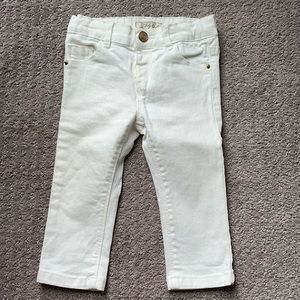 Baby Zara white jeans.